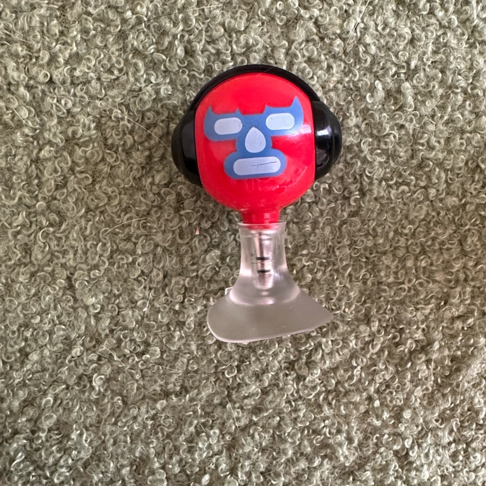 Blue Masked Red Dude Headphone Splitter